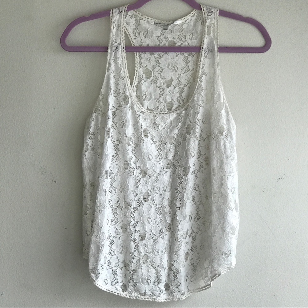 Off-White Lace Collective Concepts Racer Back Tank